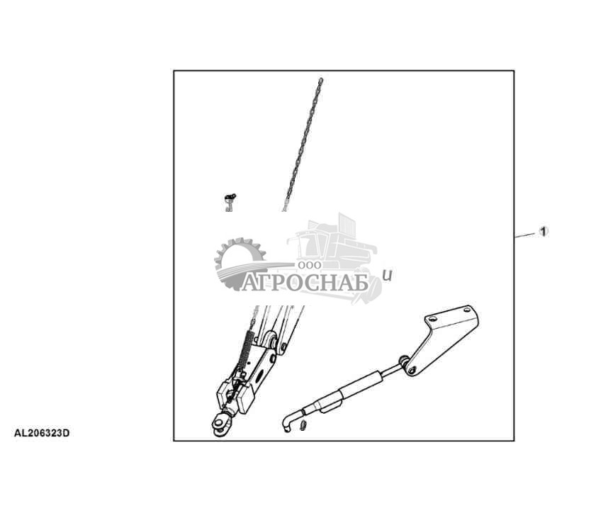 Навесное оборудование, стержень автоматического стабилизатора 